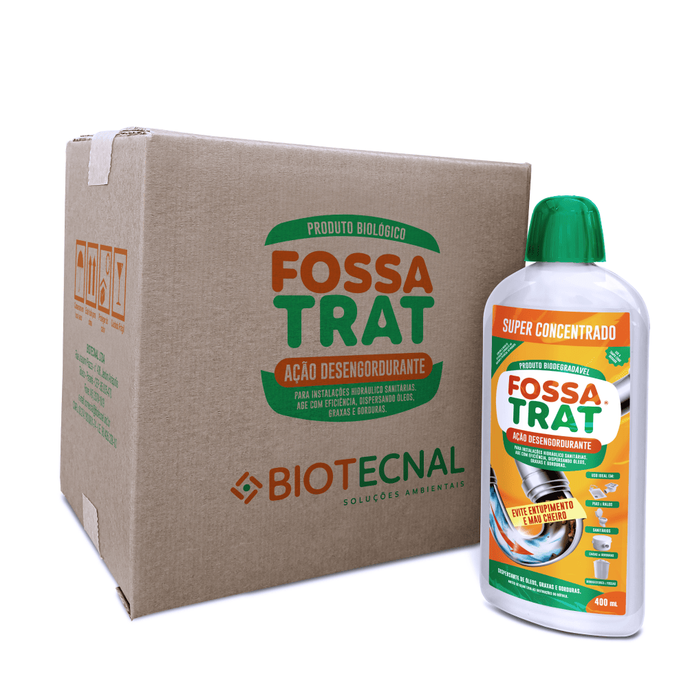 FOSSA TRAT- AÇÃO DESENGORDURANTE-CX C/10 UN 400 ML