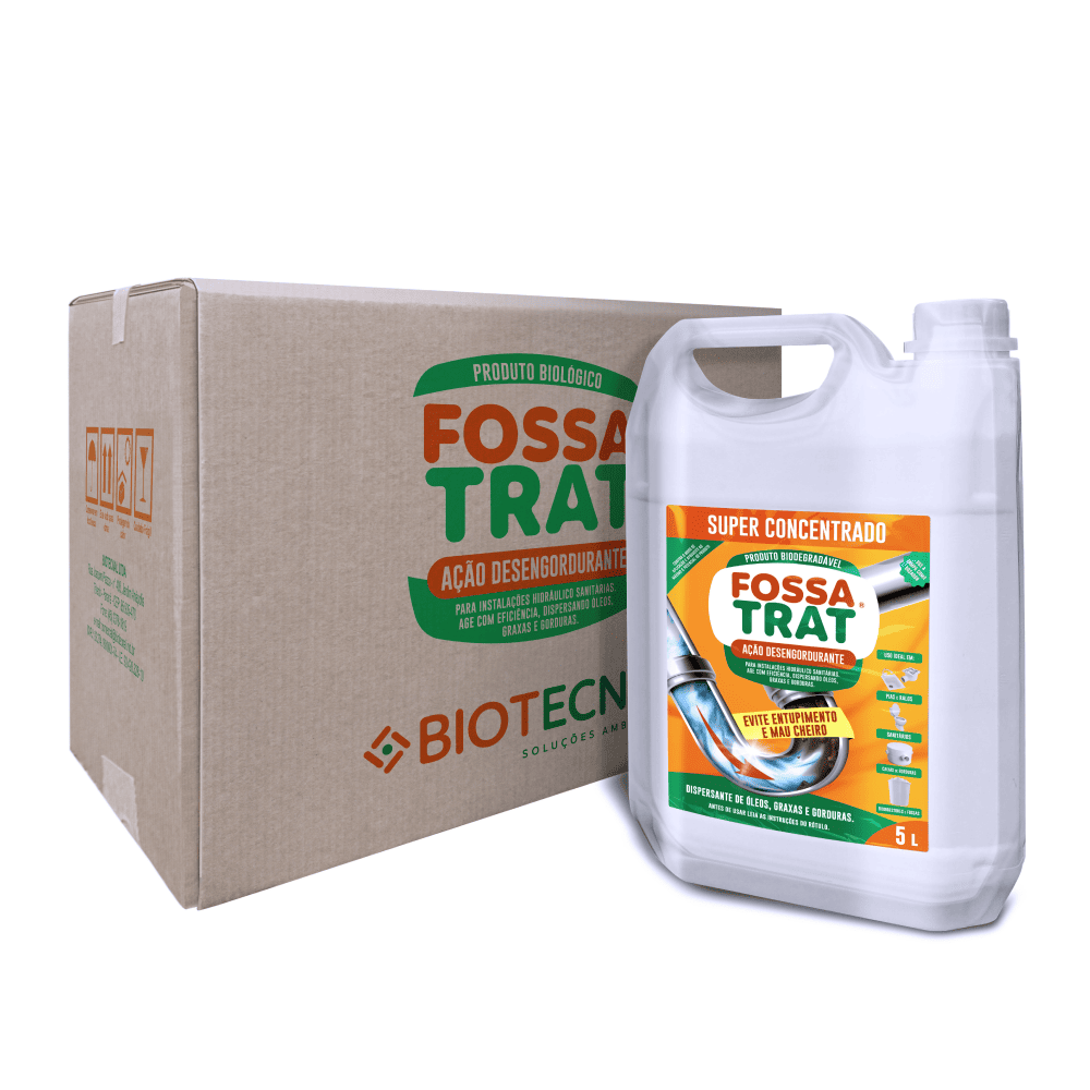 FOSSA TRAT- AÇÃO DESENGORDURANTE- CX C/ 4 UN 5 LTS