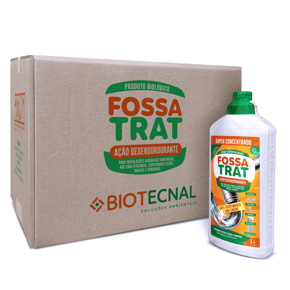 FOSSA TRAT- AÇÃO DESENGORDURANTE -CX C/ 12 UN 1 LT