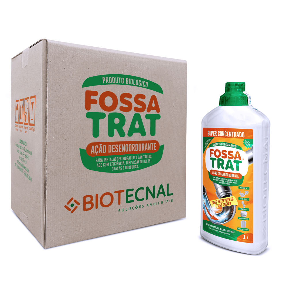 FOSSA TRAT- AÇÃO DESENGORDURANTE -CX C/ 6 UN 1 LT