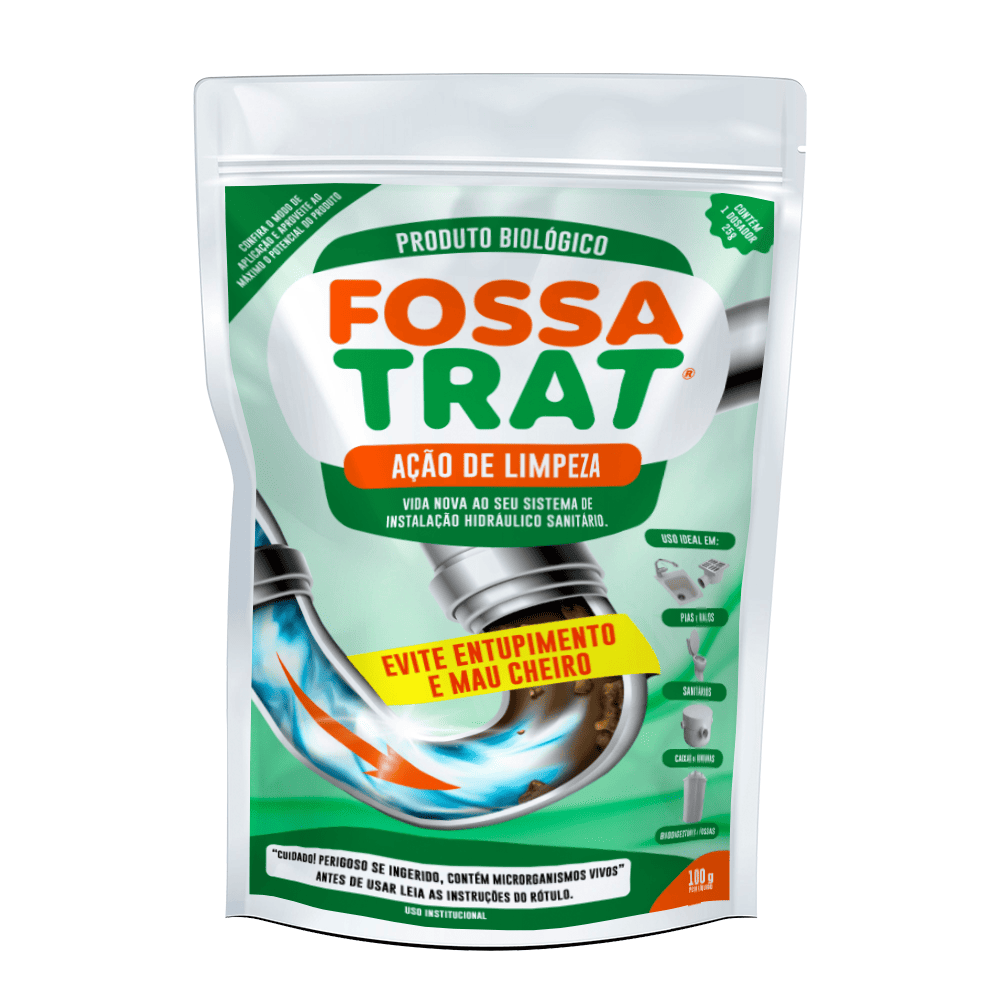 FOSSA TRAT - AÇÃO DE LIMPEZA - PACOTE 100 G